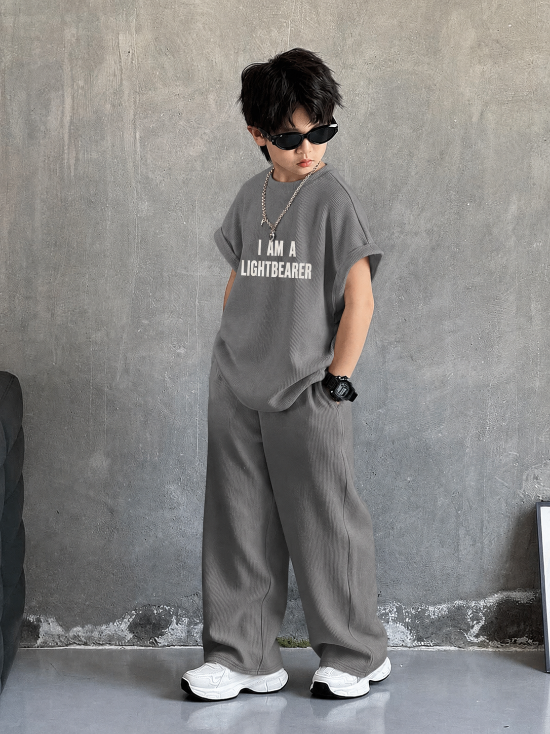 The Afili Box outfit for boys